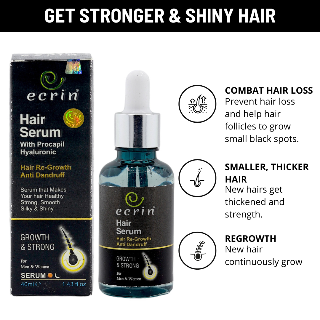 Ecrin Hair Growth Serum| Best Result Guaranteed |40ml - Men & Woman