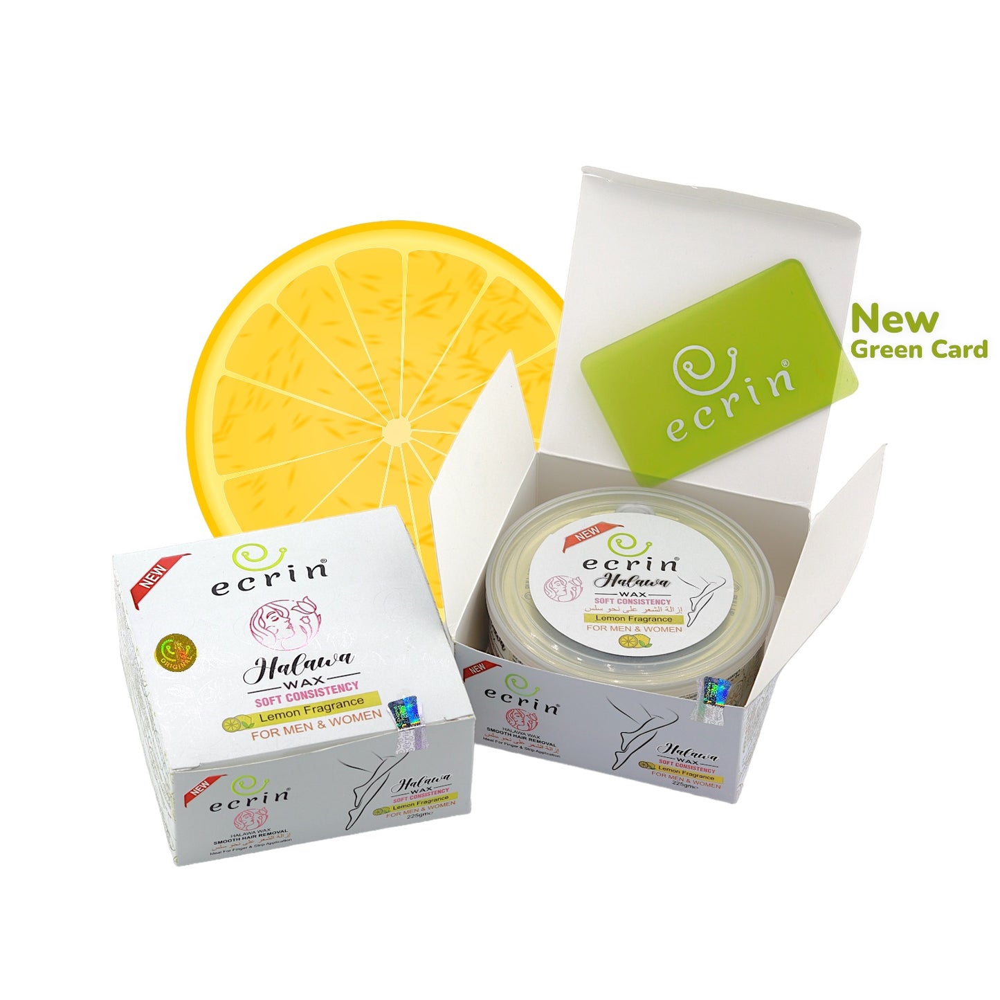 Ecrin Halawa Wax - 100% Lemon & Sugar Base - Free Wax Card - 225 gram - β
Guaranteed Results