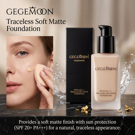 Traceless Liquid Foundation 30ml – Full Coverage, Natural Finish & Long-Lasting Skin Perfecting Makeup (Shade 2)