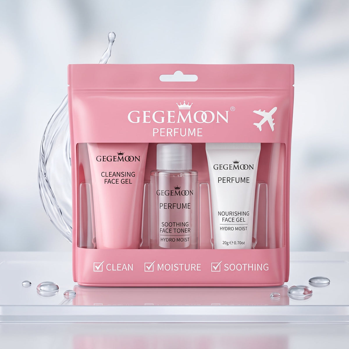 3-in-1 Travel Skincare Set – Compact Cleansing, Moisturizing & Treatment Mini Kit for On-the-Go Beauty (Style 6)