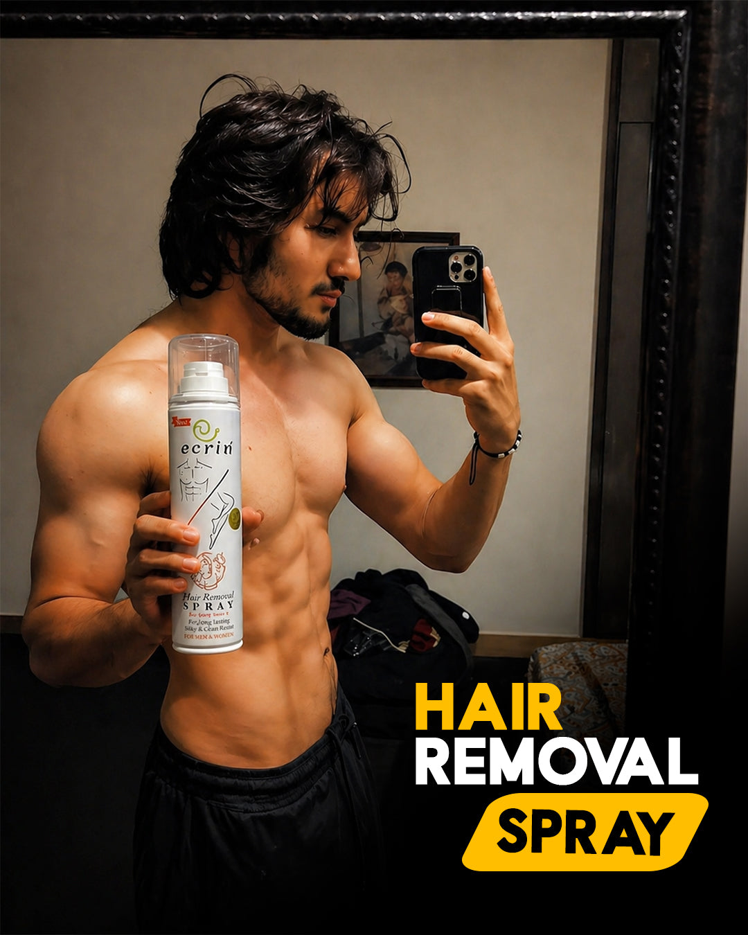New Ecrin Hair Removal Foaming Spray (for men & women) - 200ml (FREE GIFT Included🎁)