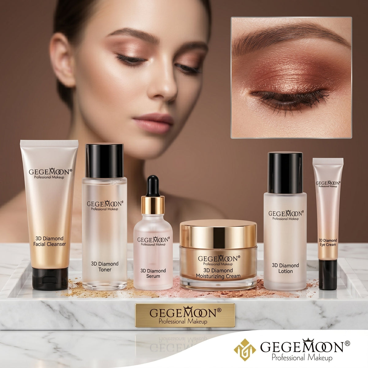 Diamond 15-Color Eyeshadow Palette – High Glitter & Metallic Shades for Sparkling & Glamorous Eye Looks