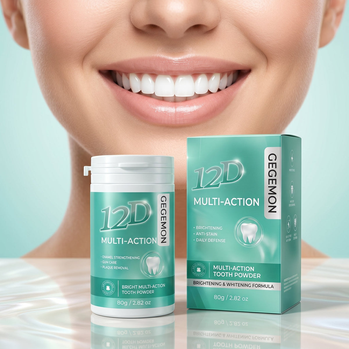 Multi-Action Tooth Care Powder 80g – Whitening, Freshening, Repairing & Complete Oral Care Dental Powder