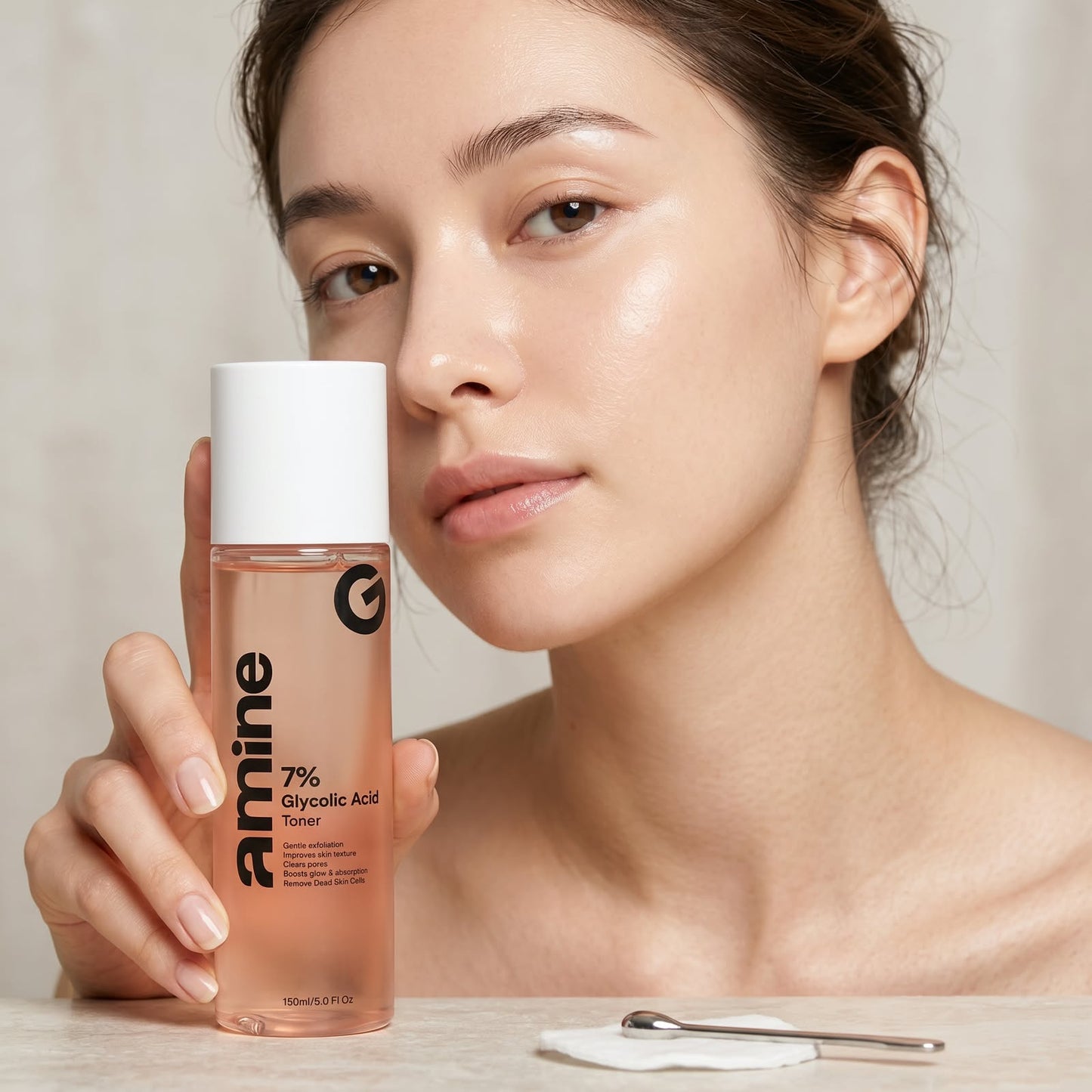 Amine 7% Glycolic Acid Toner – Exfoliating Face Toner for Glowing Skin & Clear Pores | 150ml