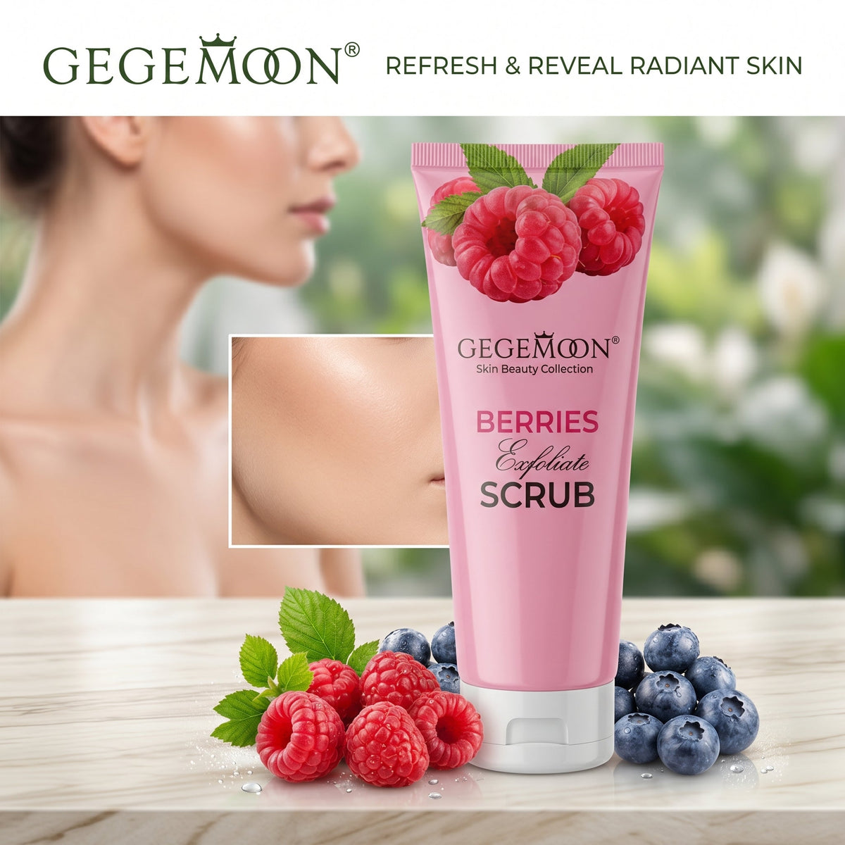 Mixed Berries Exfoliating Body Scrub – Antioxidant Rich Skin Smoothing Formula - 200ml