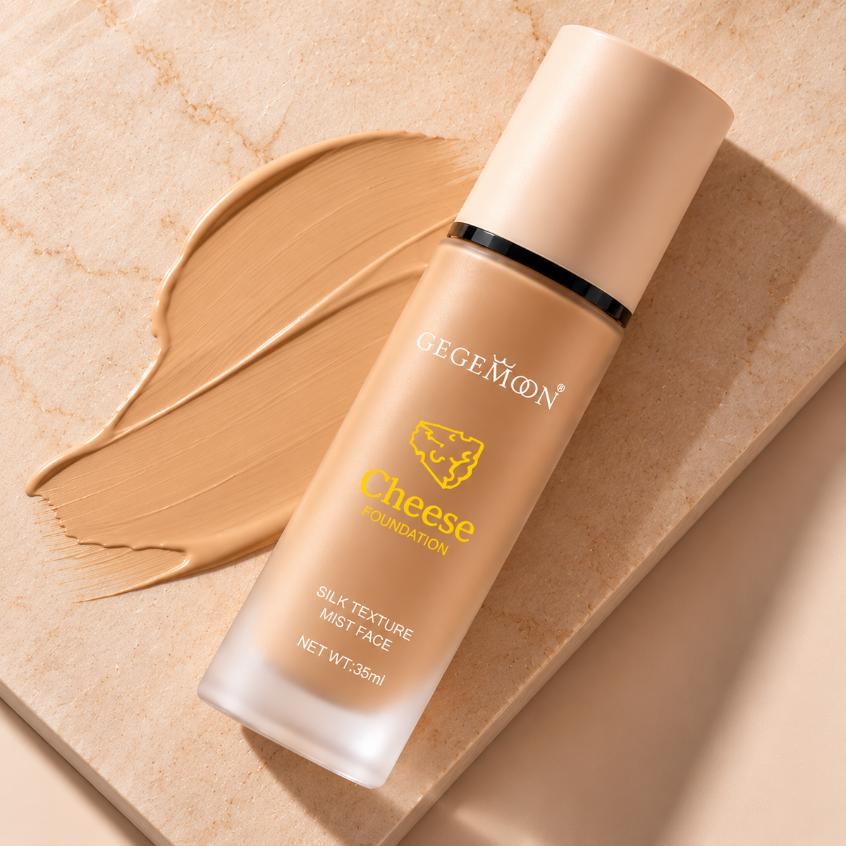 Gegemoon Cheese Foundation 35ML - Texture Swatch