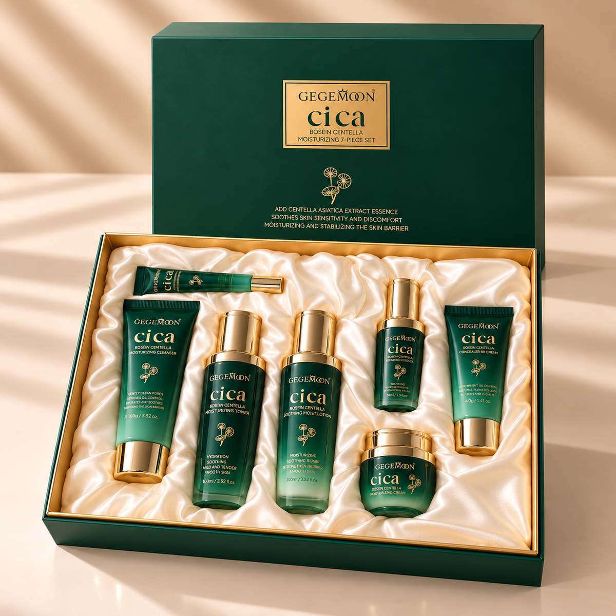 Gegemoon Cica Moisturizing 7 Piece Skincare Set