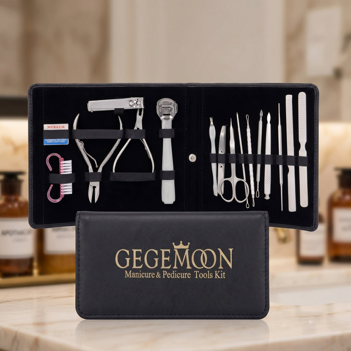 Professional Large Manicure Set – Complete Nail Care, Shaping & Grooming Beauty Tools Kit