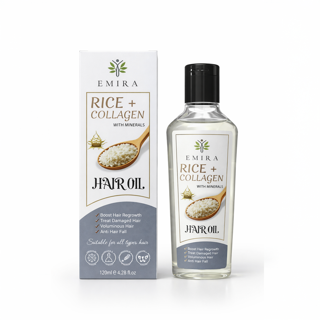 EMIRA Rice Collagen & Minerals Hair Oil