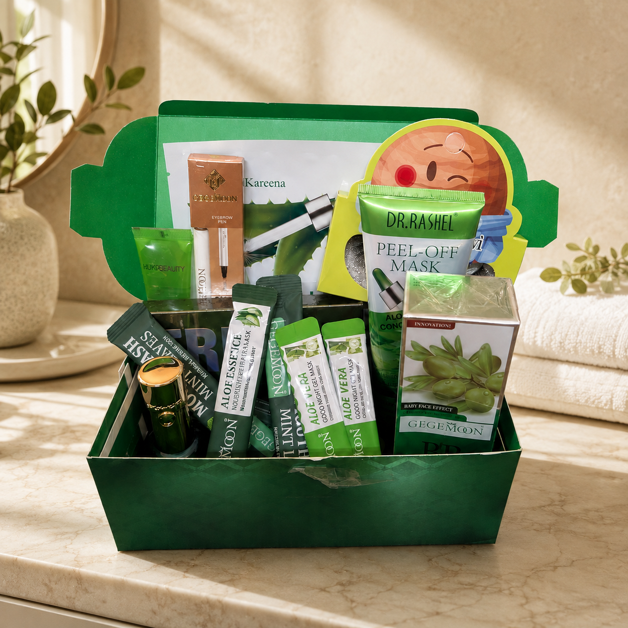 Pakistan Azadi Beauty Gift Box – Premium Self-Care Collection | 14 products in 1 price
