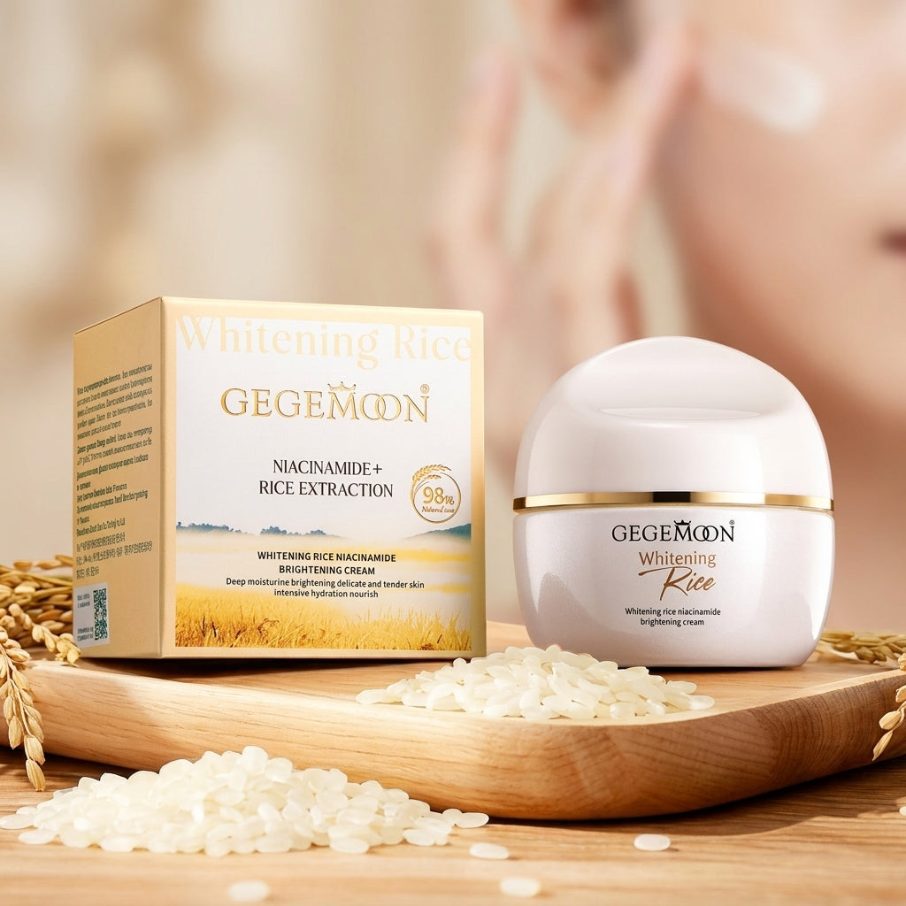 Rice Whitening Face Cream 50g – Brightening, Even Skin Tone & Deep Nourishing Daily Moisturizer