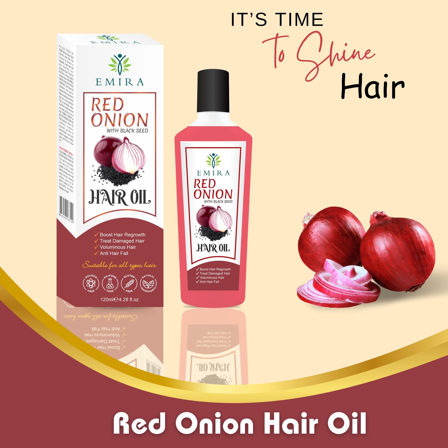 EMIRA Red Onion & Black Seed Hair Oil